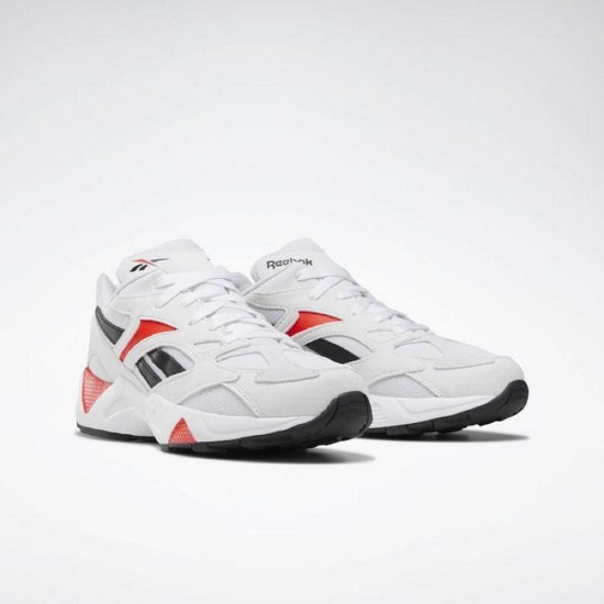 Reebok Aztrek 96 White/Porcelain/Neon Red Women