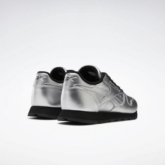 Reebok Classic Leather Silver/Black Women