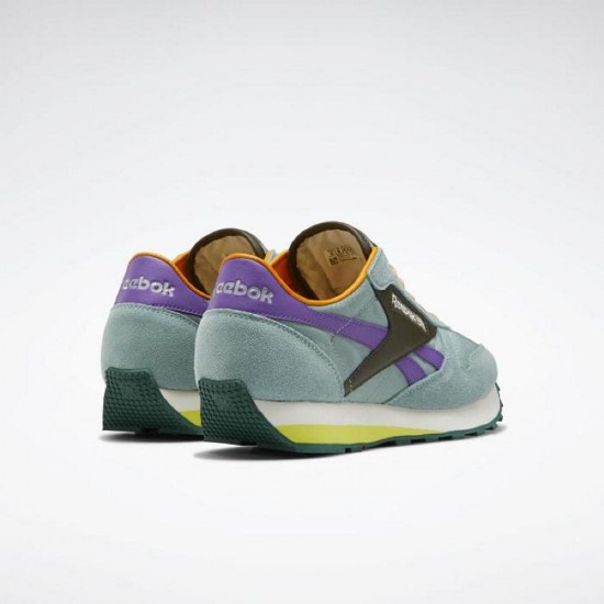 Reebok Classic Leather AZ Army Green/Purple Men