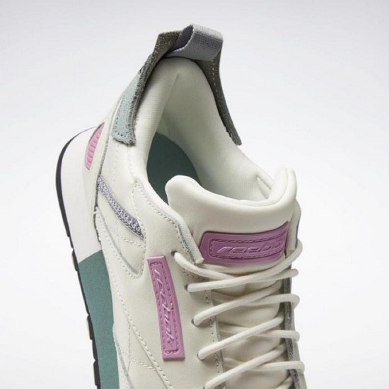 Reebok Classic Leather Ree:Dux Chalk/Green/Pink Women