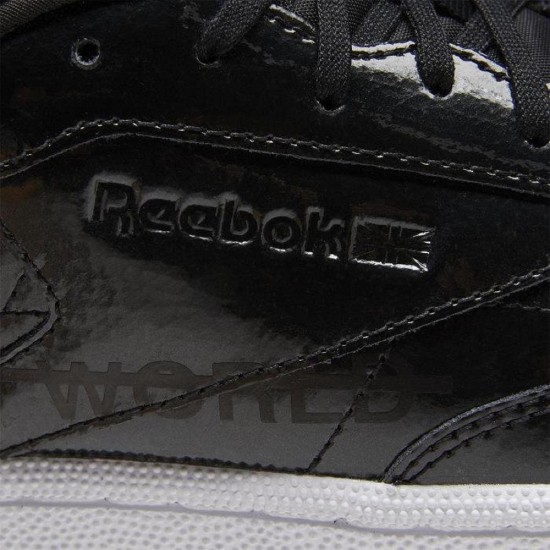 Reebok Club C 85 Black/Neon Red/White Women