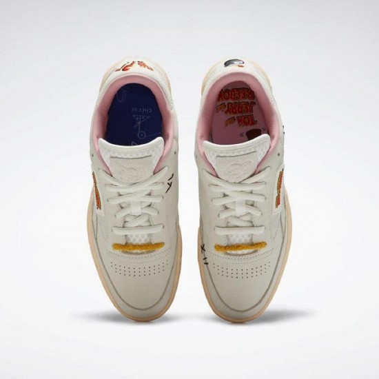 Reebok Tom and Jerry Club C Revenge Chalk/Pink Men