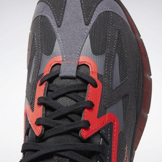 Reebok Zig Kinetica Black/Grey/Red Men